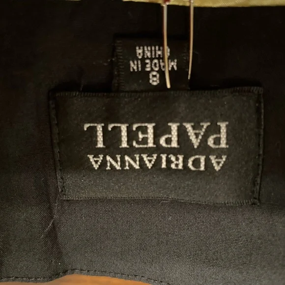 Adrianna Papell size 6/8 lined linen/cotton embroidered cocktail/sundress. - Picture 6 of 12